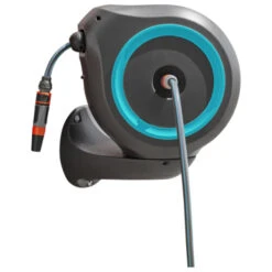 Gardena Wandslangenbox Roll-up 20 Meter Grijs Blauw -Tuin En Buiten 123 6701