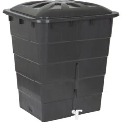 Garantia Regenton Rechthoekig Grijs 300 Liter Met Kraantje