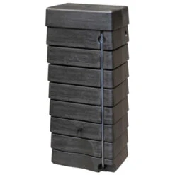 Muurtank Regenton 276 Liter Zwart