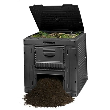 Keter E-compostbak 470 L Zwart 79x79x79 Cm 1 Keter E-compostbak 470 L Zwart 79x79x79 Cm