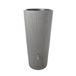 Garantia Regenton Met Plantenbak Grijs Kunststof 220 Liter -Tuin En Buiten 123 70