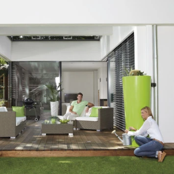 Garantia Regenton Met Plantenbak Appelgroen 350 Liter 2 Garantia Regenton Met Plantenbak Appelgroen 350 Liter - Afbeelding 2