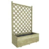 Bloembak Met Dubbele Trellis 90x40 Cm