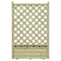 Bloembak Met Dubbele Trellis 90x40 Cm -Tuin En Buiten 123 782