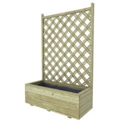 Bloembak Met Dubbele Trellis 90x40 Cm -Tuin En Buiten 123 785