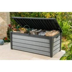 Keter Kussenbox Brushwood Antraciet -Tuin En Buiten 123 852