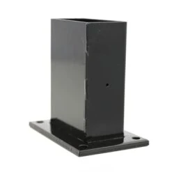 Voet Voor Rechthoekige Paal Zwart 60/120 Mm