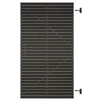 Tuinpoort Andalusië Horizontaal Zwart 2 Tuinpoort Andalusië Horizontaal Zwart - Afbeelding 2