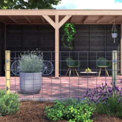 Gaas Volgpakket Tuinhek Grenen 180x75cm Liggend  -Tuin En Buiten 123 907