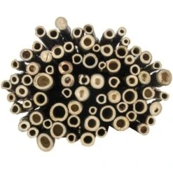 Bamboe Schutting Zwart Ca. 180x180 Cm -Tuin En Buiten 123 962